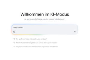 Google-KI Suche Screenshot WordPress WooCommerce Auswirkungen