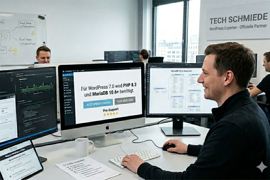 Ein großes System-Update steht vor der Tür. Mit der Einführung von WordPress 7.0 erlebt das weltweit beliebteste Content-Management-System einen echten Meilenstein. Neue Funktionen - wie KI Integration und Google Docs Bearbeitungen - revolutionieren den digitalen Alltag.